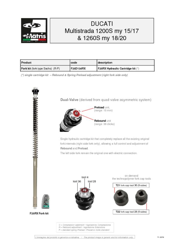 Multistrada 1200S 15-17 & 1260S 18-20