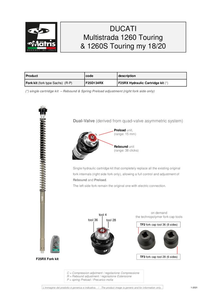 Multistrada 1260 Touring & 1260S Touring 18-20