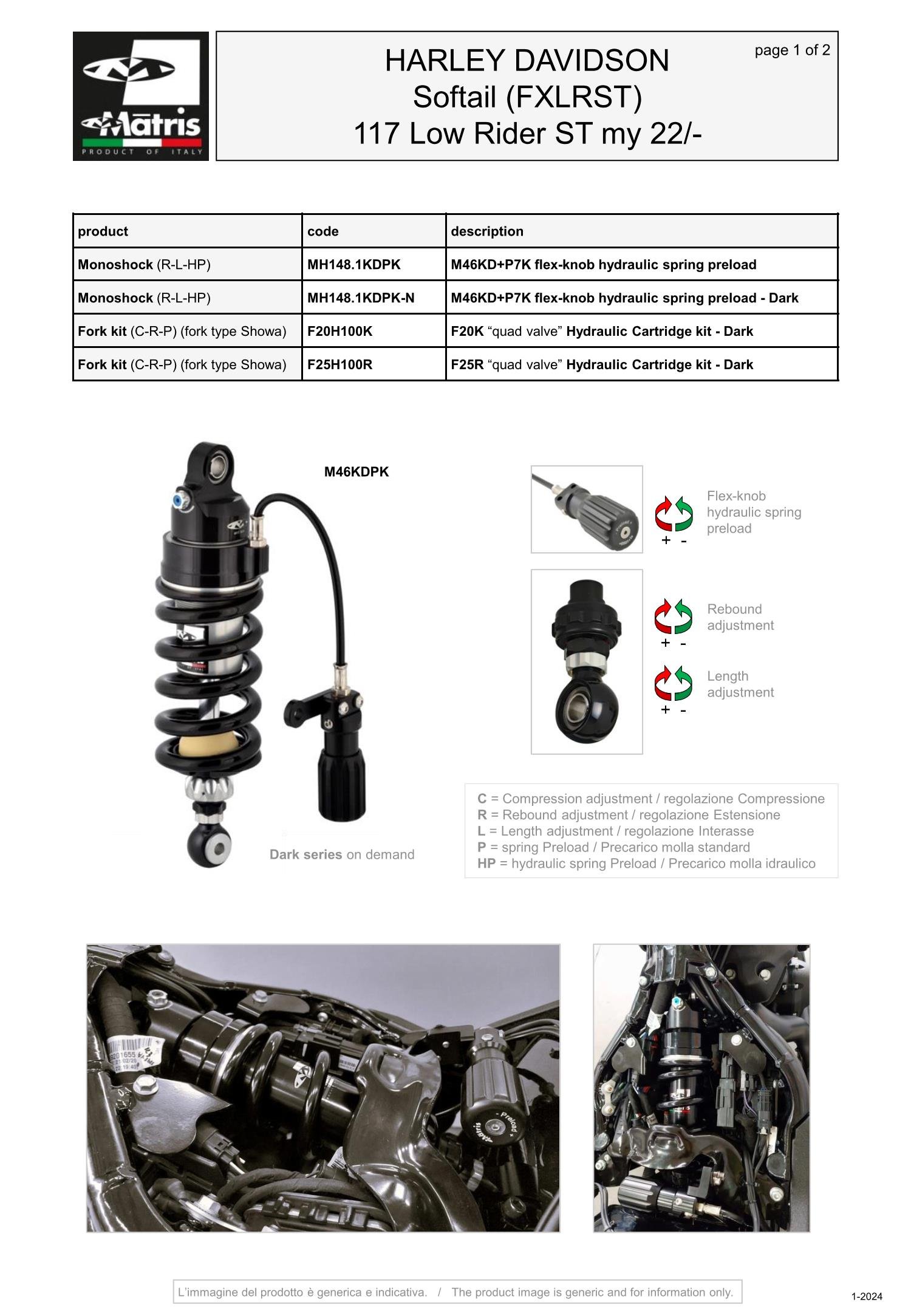Softail (FXLRST) 117 Low Rider ST (22-)