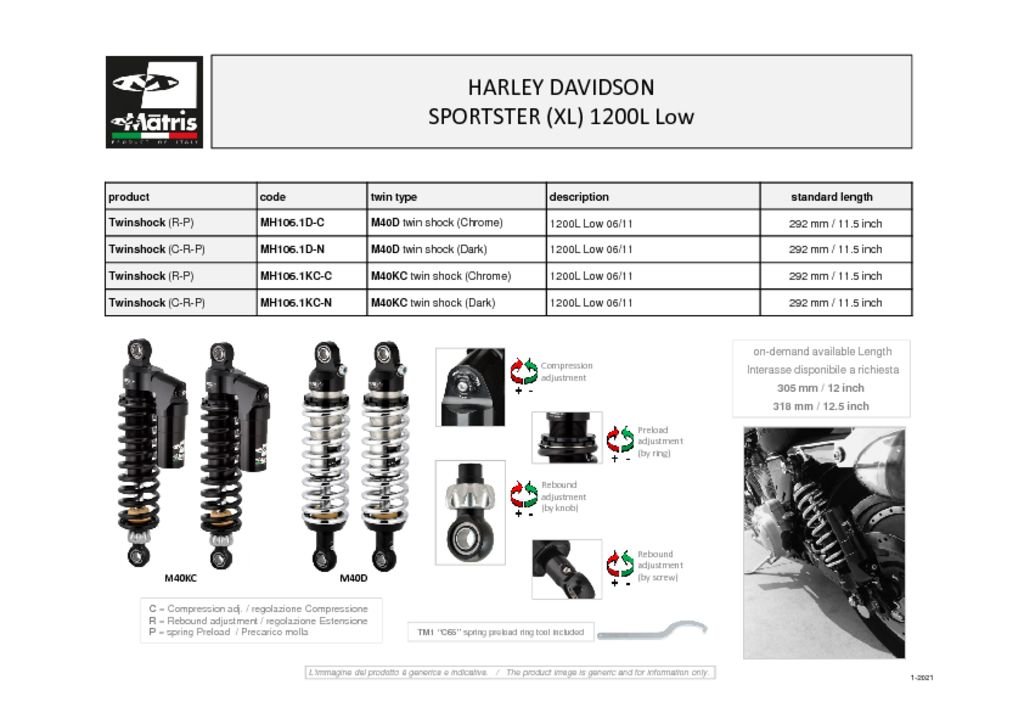 Sportster (XL) 1200L Low 06-11