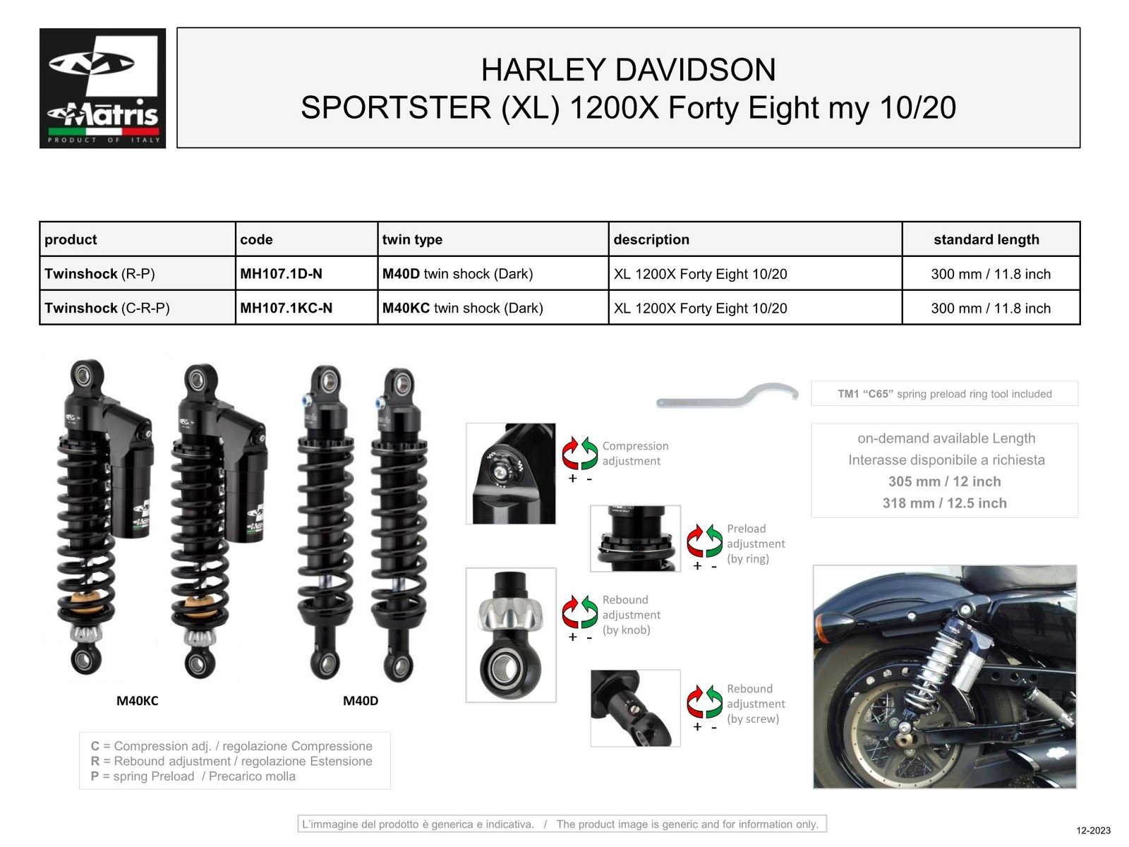 Sportster (XL) 1200X Forty Eight 10-20