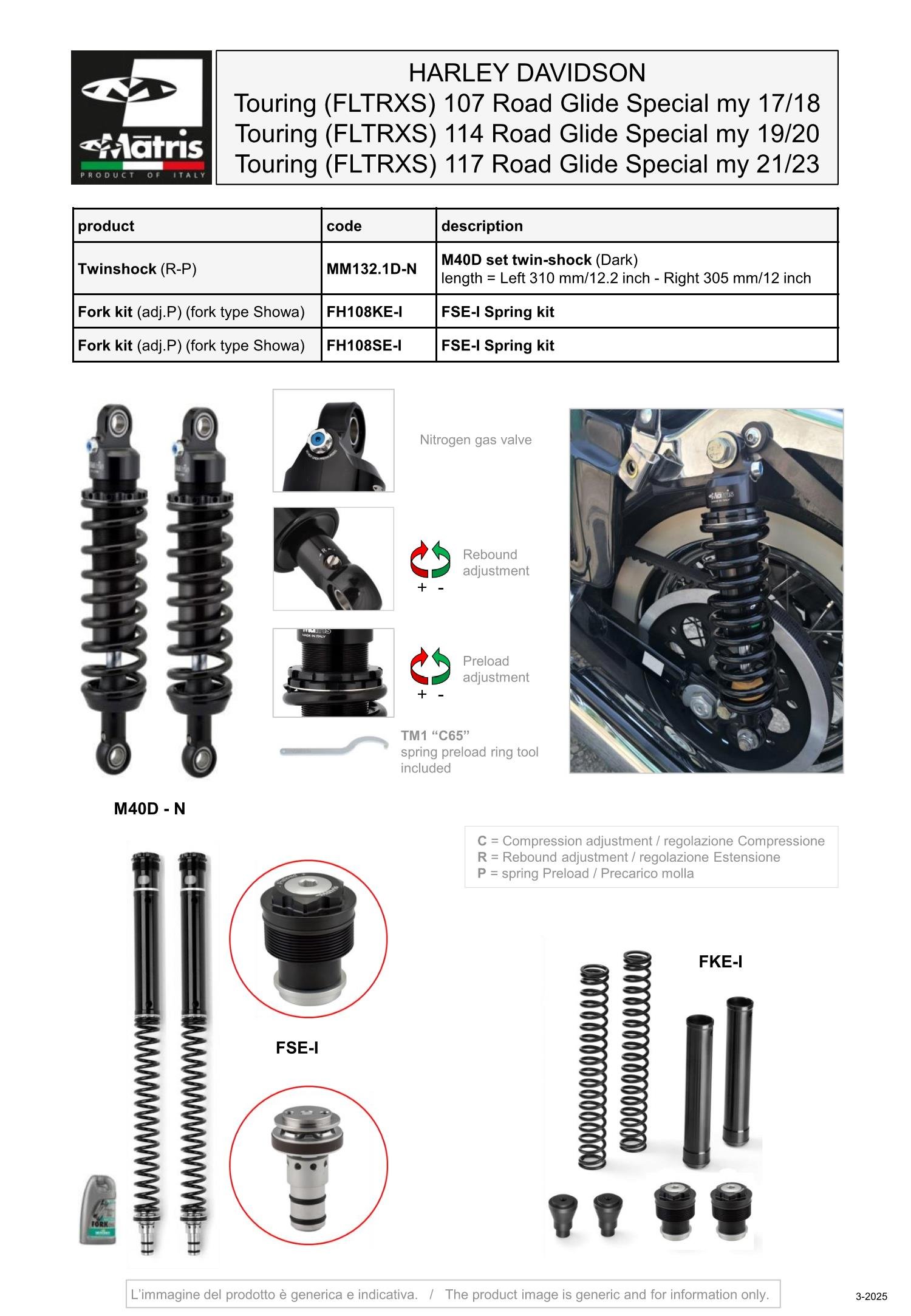 Touring (FLTRXS) 107-114-117 Road Glide Special (13-23)