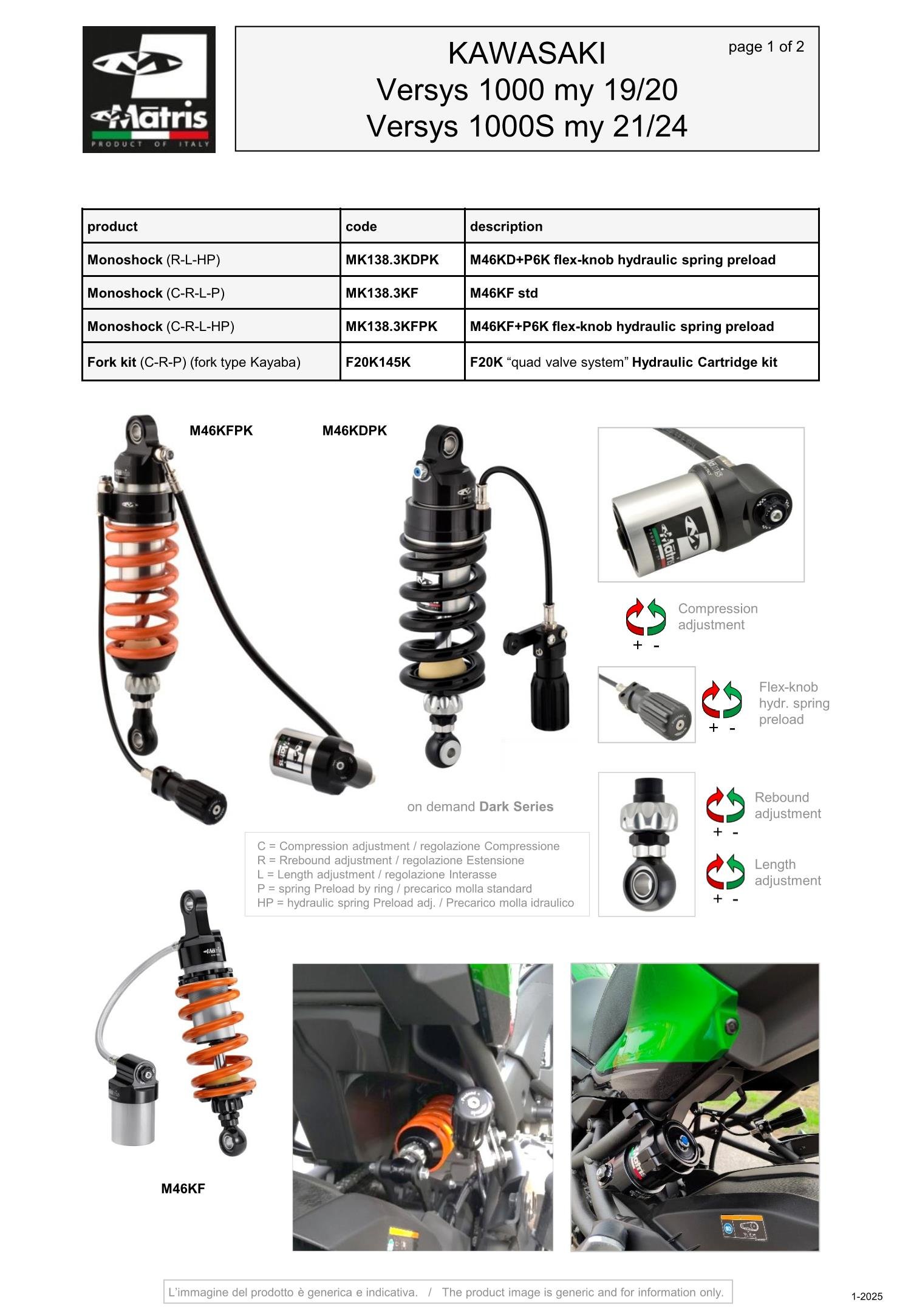 Versys 1000 19-20 & 1000S 21-24