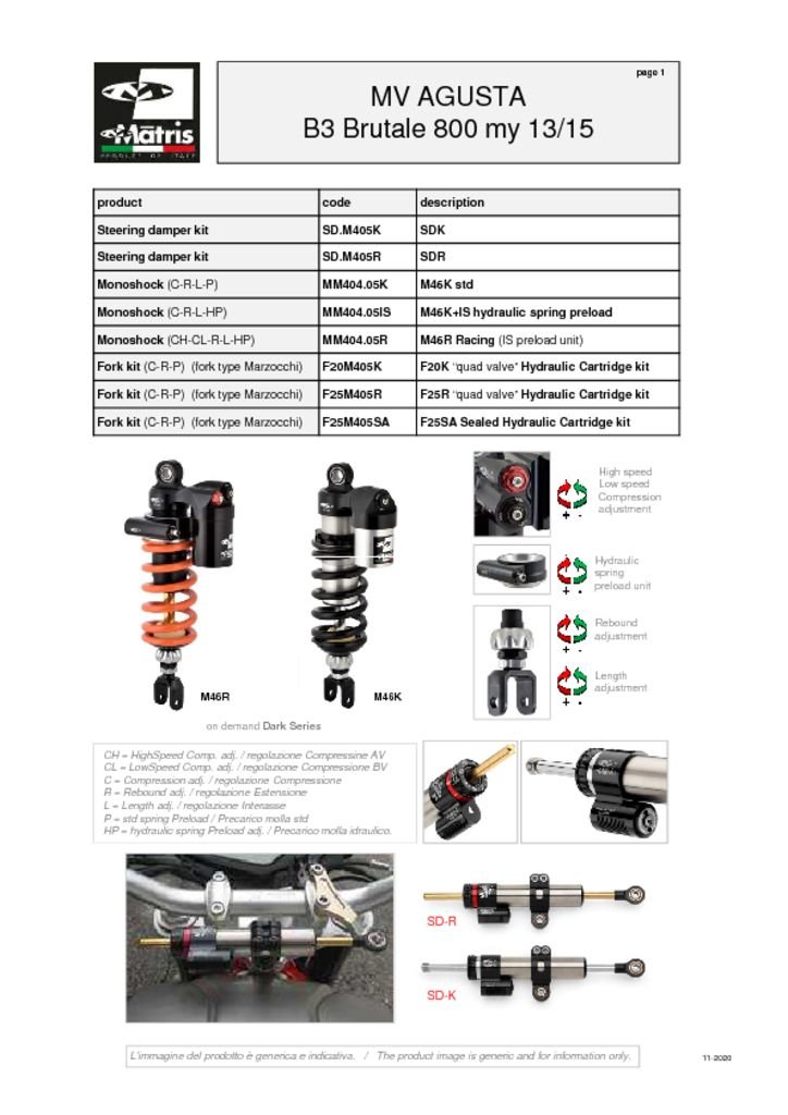 B3 Brutale 800 13-15