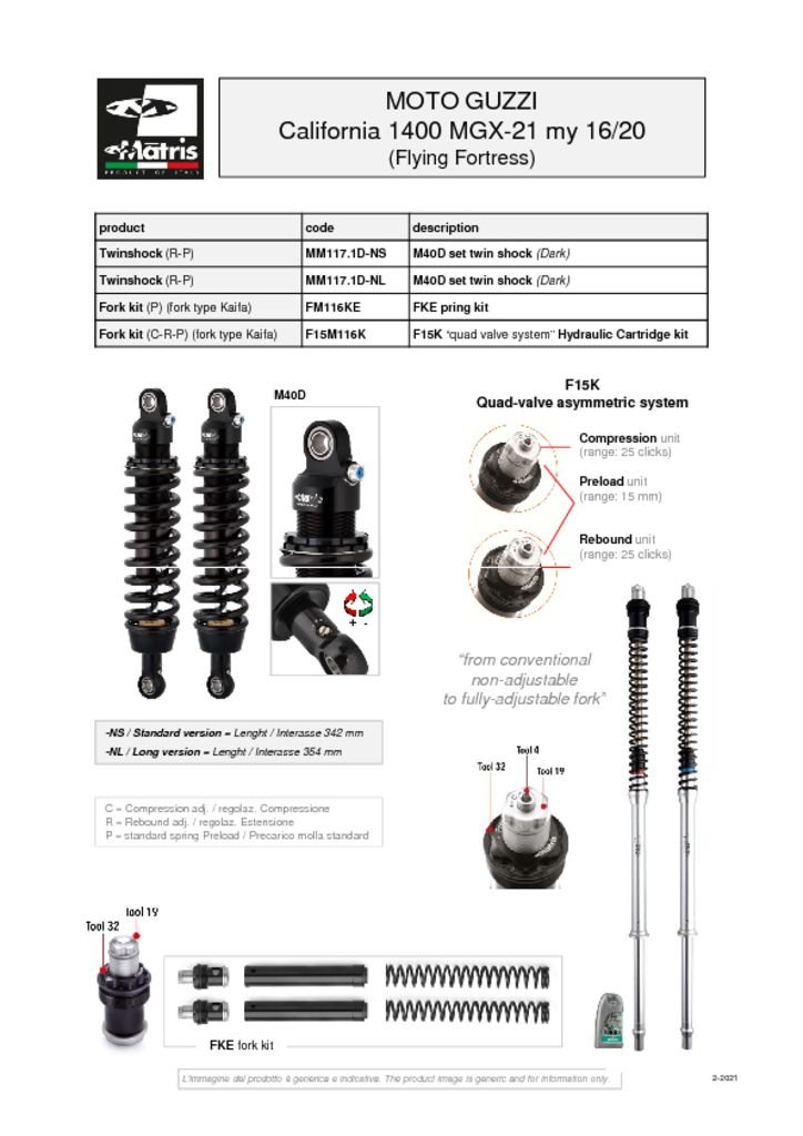 California 1400 MGX-21 16-20