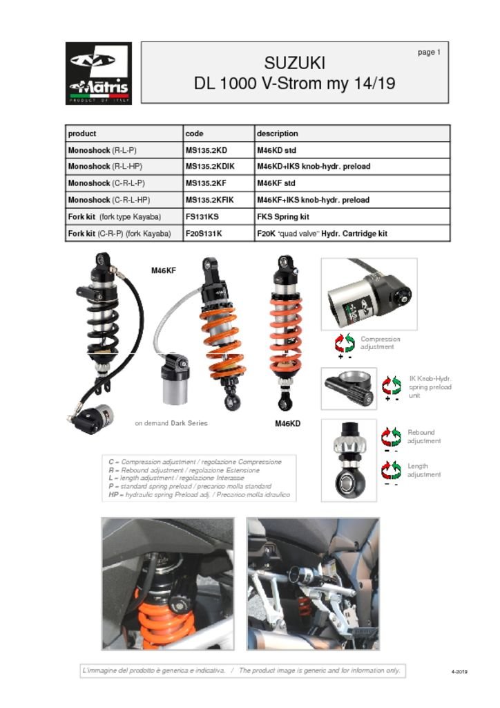 DL 1000 VStrom 14-19