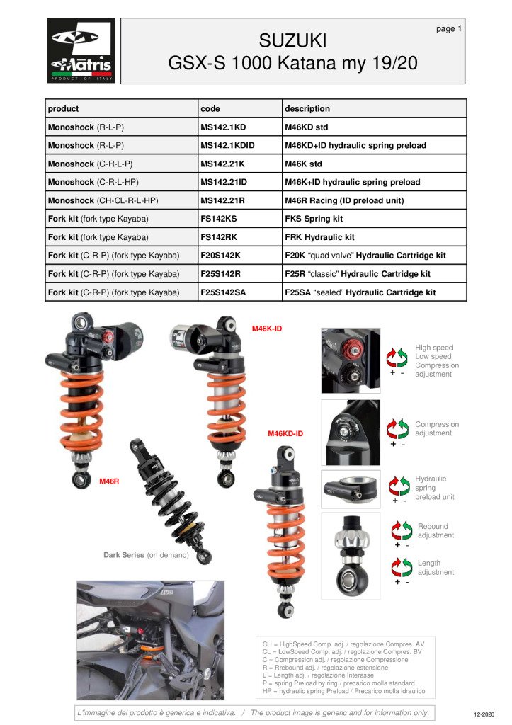 GSX-S 1000 KATANA 19-20