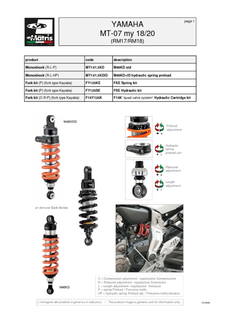 MT-07 (RM17-RM18)  18-20