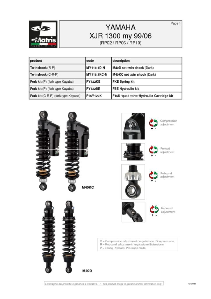 XJR 1300 (RP02-RP06-RP10) 99-06