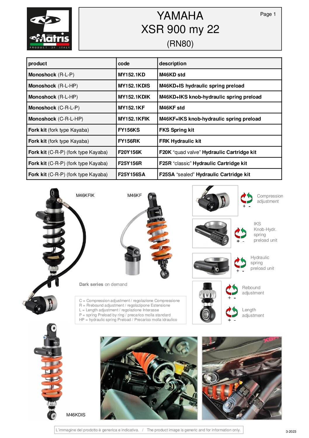 XSR 900 (RN80-RN85-RN86) 22