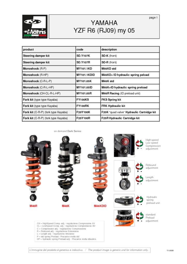 YZF R6 (RJ09) 05 (MY101.1KD)